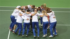 POŠESTÉ BĚHEM OSMI LET. Český tým slaví další triumf ve Fed Cupu, ve finále...