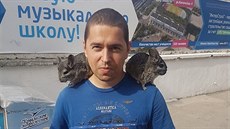 Andrej Babiš mladší během pobytu na Krymu