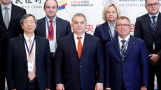 Maarský premiér Viktor Orbán na konferenci centrálních banké íny a zemí...