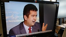 Ministr vnitra a pedseda SSD Jan Hamáek vystupuje v eské televizi....