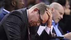 Torontský trenér Nick Nurse bhem zápasu s New Orleans