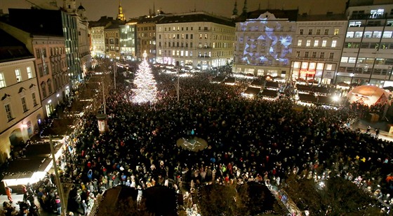 Takto vypadaly vánoní trhy na námstí Svobody v Brn v loském roce.