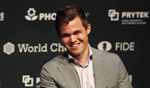 Magnus Carlsen po obhajobě titulu šachového mistra světa.