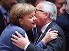 nmecká kancléka Angela Merkelová a pedseda Evropské komise Jean-Claude...