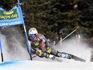 Kjetil Jansrud na trati super-G v Lake Louise.