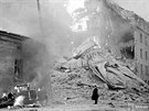 Helsinky po náletu sovtských bombardér prvního dne zimní války 30. listopadu...