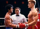 V době natáčení Rockyho IV, kde se Ivan Drago utkal s Rockym, byl Lundgren o...