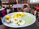 Zejm nejslavnjím pokrmem Frankfurtu je zelená omáka podávaná s vejcem...