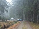 Tlo starho mue nali turist v lese pr metr od Schwarzenberskho kanlu...