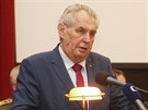 Prezident Milo Zeman hovoí na velitelském shromádní Armády R v Praze. (20....