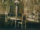 Historická fotografie zahradního sálu zámku v Nové Horce