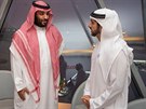 Saúdský korunní princ Muhammad bin Salmán se ve Spojených arabských emirátech...