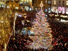 Rozsvícení vánoního stromu na brnnském námstí Svobody doprovázené...