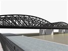 SDC pedstavila návrh nové podoby elezniního mostu na praské Výtoni...