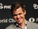 Magnus Carlsen po obhajob titulu achového mistra svta.
