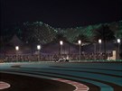 Britský jezdec Lewis Hamilton jede kvalifiaci v Abú Zabí Formule 1