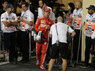 Sebastian Vettel dojel kvalifikaci formule 1 v Abú Zabí na tetím míst