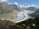 Aletschský les je spolu s ledovcem a pohoím Jungfrau pod ochranou UNESCO.