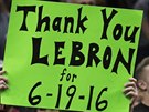 LeBron James z LA Lakers se v Clevelandu dokal uznání.