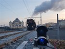 lechtina otestovala nov jin most u hlavnho vlakovho ndra v Plzni....
