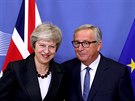 Pedseda Evropské komise Jean-Claude Juncker a britská premiérka Theresa...