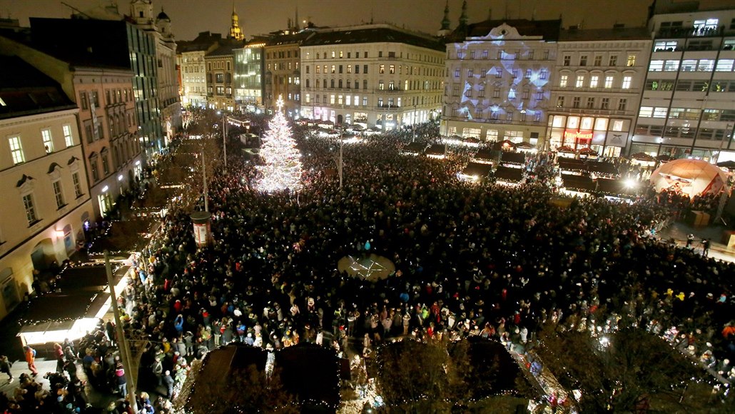 Takto vypadaly vánoční trhy na náměstí Svobody v Brně v loňském roce.