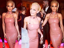 Zpvaka Rita Ora a její rový latexový model. Inspirovala se u Kim...