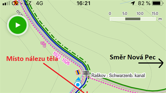 Tlo starho mue nali turist v lese pr metr od Schwarzenberskho kanlu za Novou Pec na Prachaticku. Okolnosti ppadu pome objasnit soudn pitva. Kriminalist zatm neznaj ani totonost mrtvho. (25. listopadu 2018)