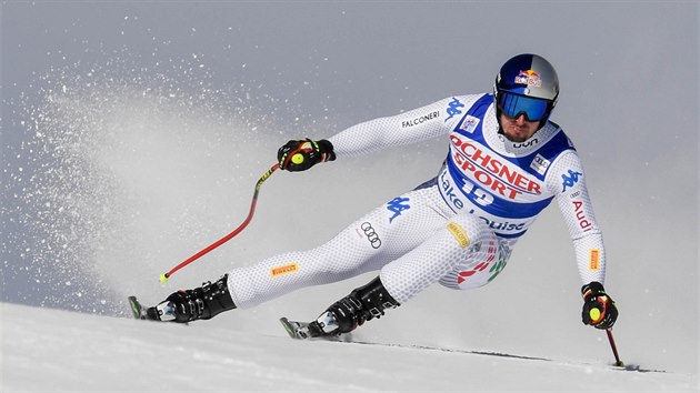 Dominik Paris z Itlie skonil ve sjezdu v Lake Louise tet.