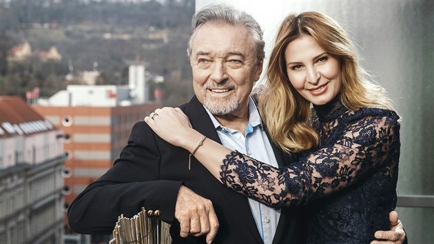 Karel Gott a jeho manželka Ivana Gottová (2018)