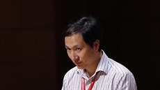 Che Ťien-kchuej během diskuse po jeho přednášce na konferenci v Hongkongu 28....