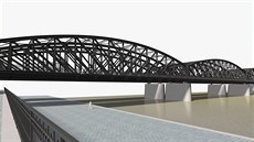 SŽDC představila návrh nové podoby železničního mostu na pražské Výtoni...