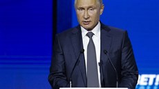 Ruský prezident Vladimir Putin na investiním fóru v Moskv (28. listopadu 2018)