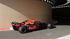 Max Verstappen v tréninku na Velkou cenu Abú Zabí.