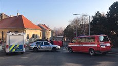 Ženu na přechodu v centru Slaného srazil tahač. (28.11.2018)