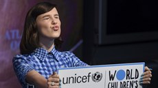 Millie Bobby Brownová na slavnostním rozsvcení Empire State Building (UNICEF's...