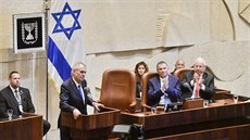 Prezident Milo Zeman vystoupil na schzi izraelského parlamentu v Jeruzalém....