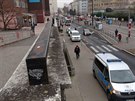 V prask Vrovick ulici napadl neznm pachatel prodavaku noem (30.11.2018)