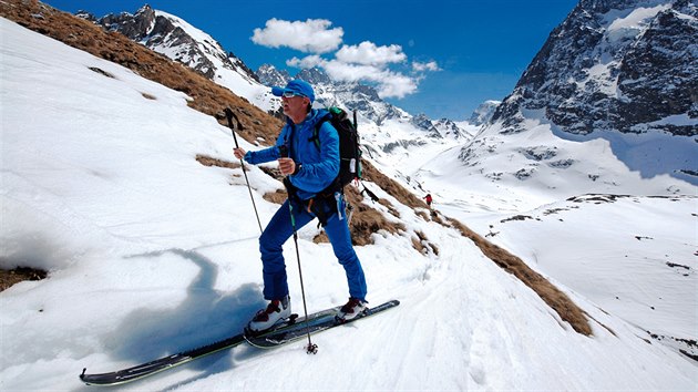Gabo Adamec na Haute Route, slavn cest mezi francouzskm stediskem Chamonix a vcarskm Zermattem