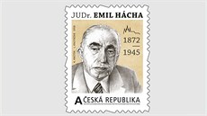 Nová potovní známka s portrétem eskoslovenského prezidenta Emila Háchy