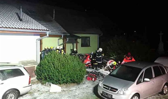 Jihomoravtí hasii zasahovali u poáru rodinného domu ve Valchov na Blanensku.