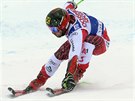 Rakuan Marcel Hirscher projídí cílem závodu SP v  obím slalomu ve Val...