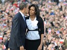 Barack Obama a Michelle Obamová na návtv Prahy