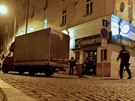 Policie vyetuje pobodn mue na Mikulskm nmst v Plzni. (7. prosince...