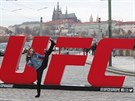Lucie Pudilová se chystá na zápas MMA v organizaci UFC v Praze.