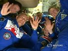 Posádka rakety Sojuz úspn dorazila na vesmírnou stanici ISS.