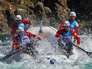Prost�jovsk� t�m TR Hiko v akci na rafta�sk�m mistrovstv� sv�ta. �leny t�mu...