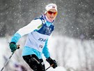Norská bkyn na lyích Therese Johaugová bhem tréninku v Lillehammeru