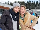 Marek Nmec a Anna Polívková v Nízkých Tatrách pi natáení komedii Vánoce budou