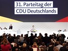 Nová pedsedkyn CDU Annegret Krampová-Karrenbauerová. (7. prosince 2018)